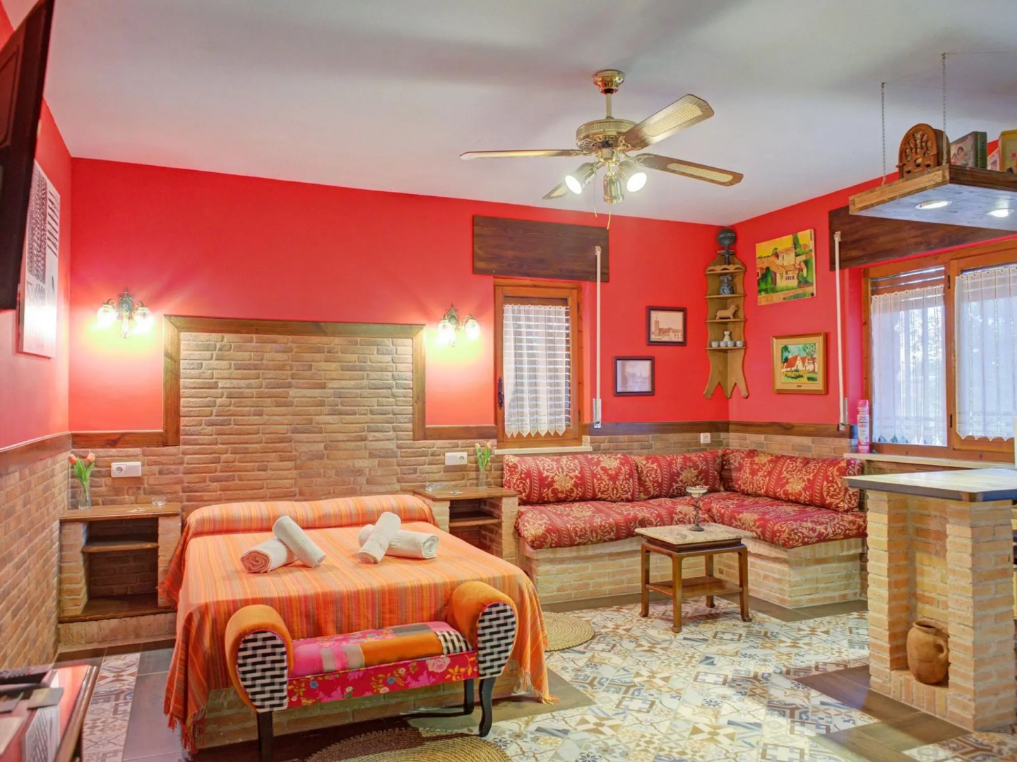 Rural apartment in Galapagar with bubble bath