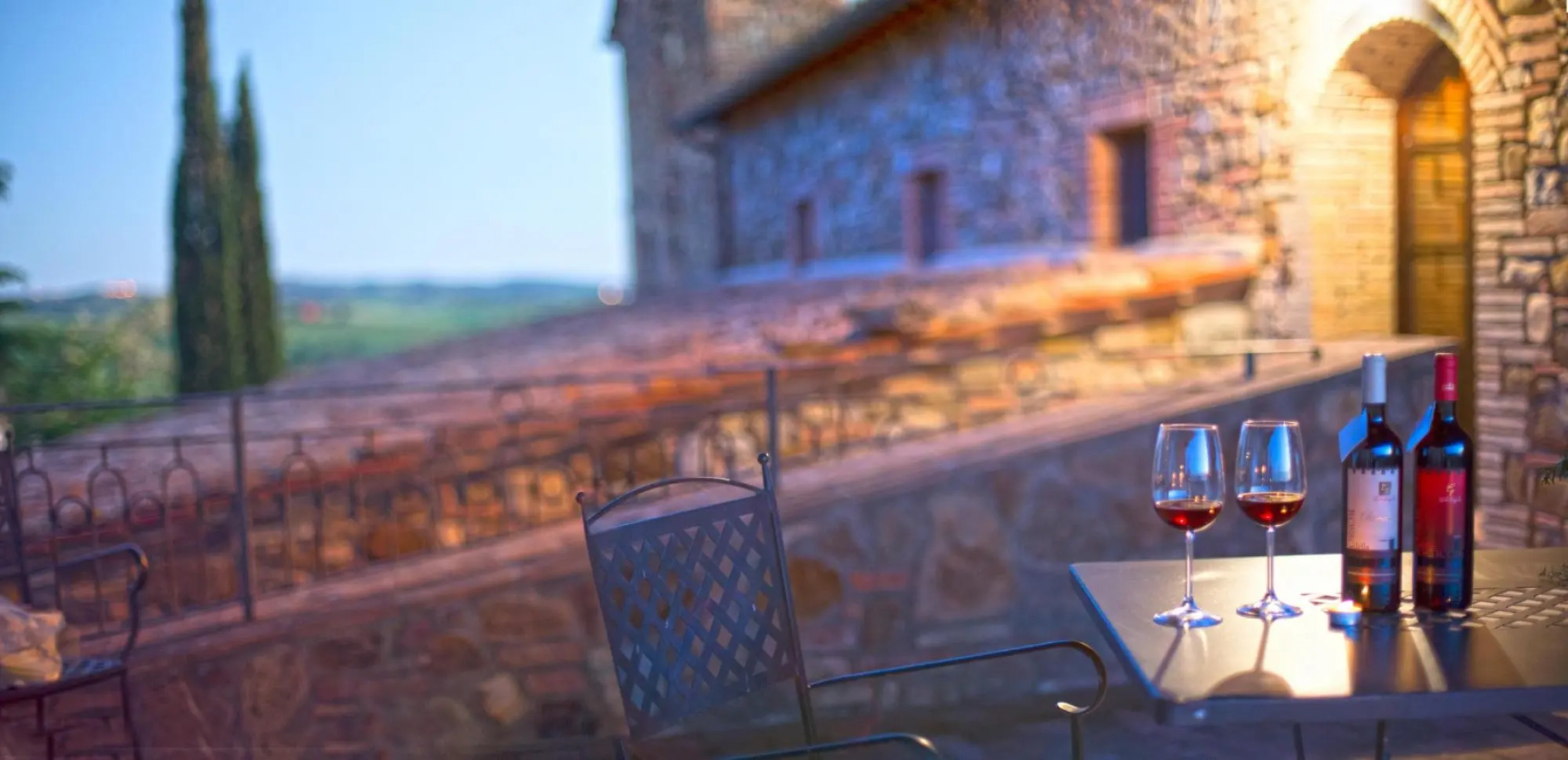 Typical Stone House Looking Banfi Wineries