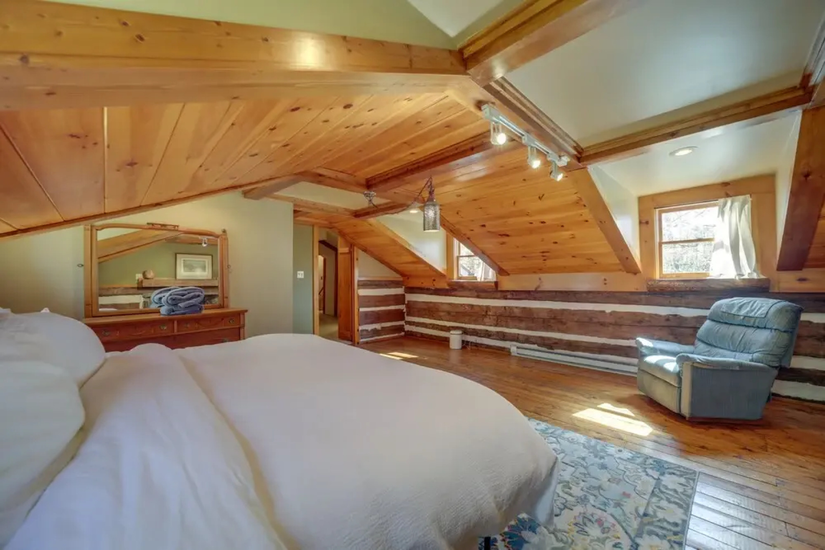 Restored Candler Log Cabin w/ Private Office!