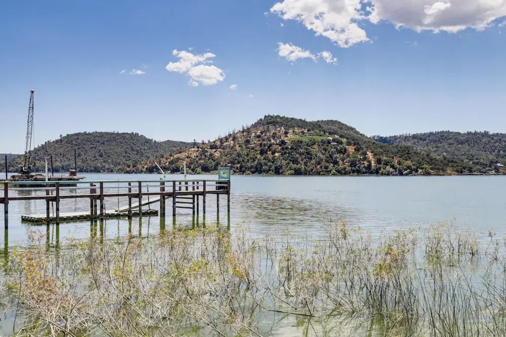 Watefront Getaway w/ Mtn Views & Dock in Clearlake