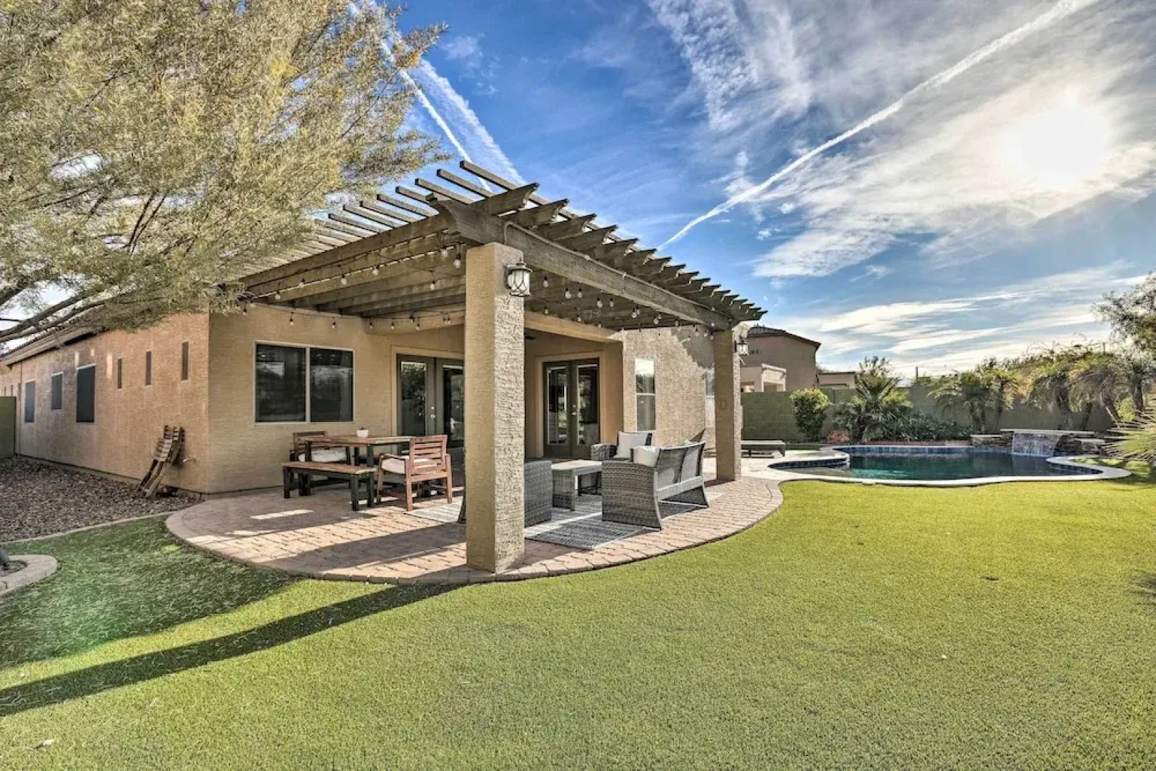 Sun-dappled Goodyear Home: Fire Pit, Pool, Patio