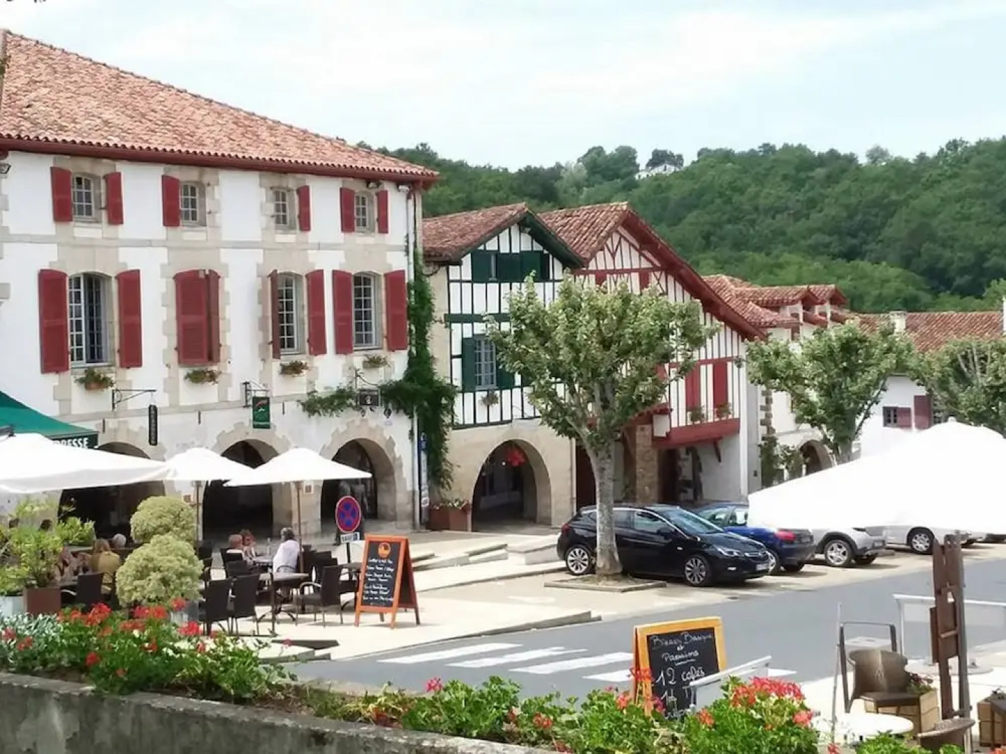 Colorful Holiday Home in Basque Style in a Green Environment