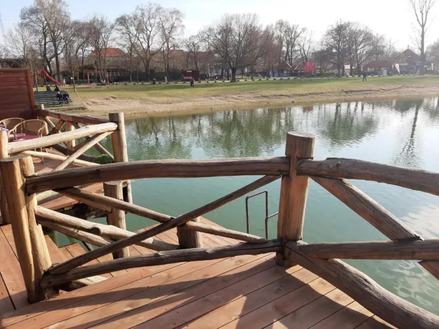 Senec vilka na jazere 2