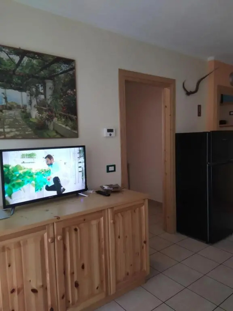 bilocale con giardino e box