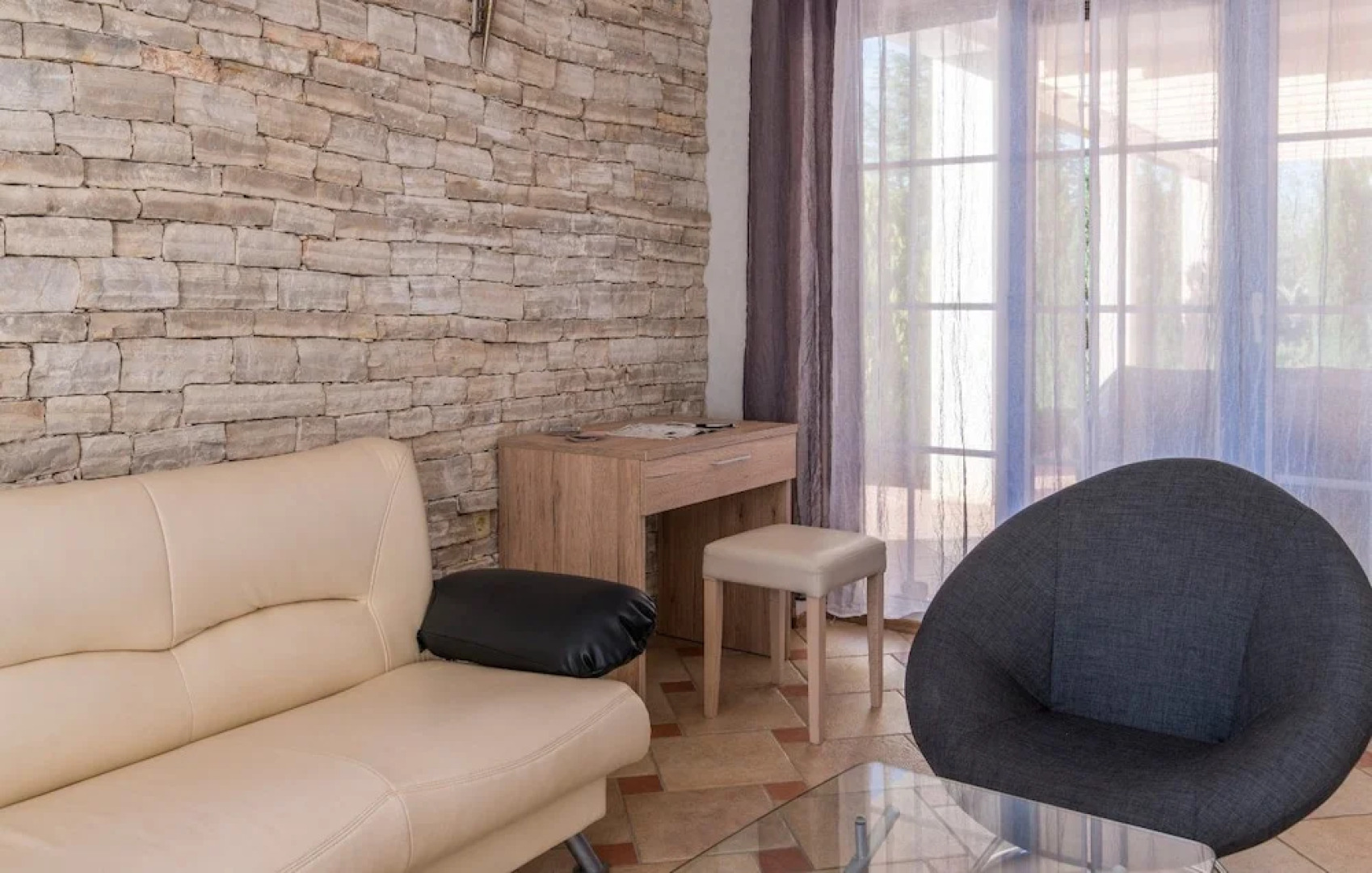 Newly built stone villa Mia with garden and pool