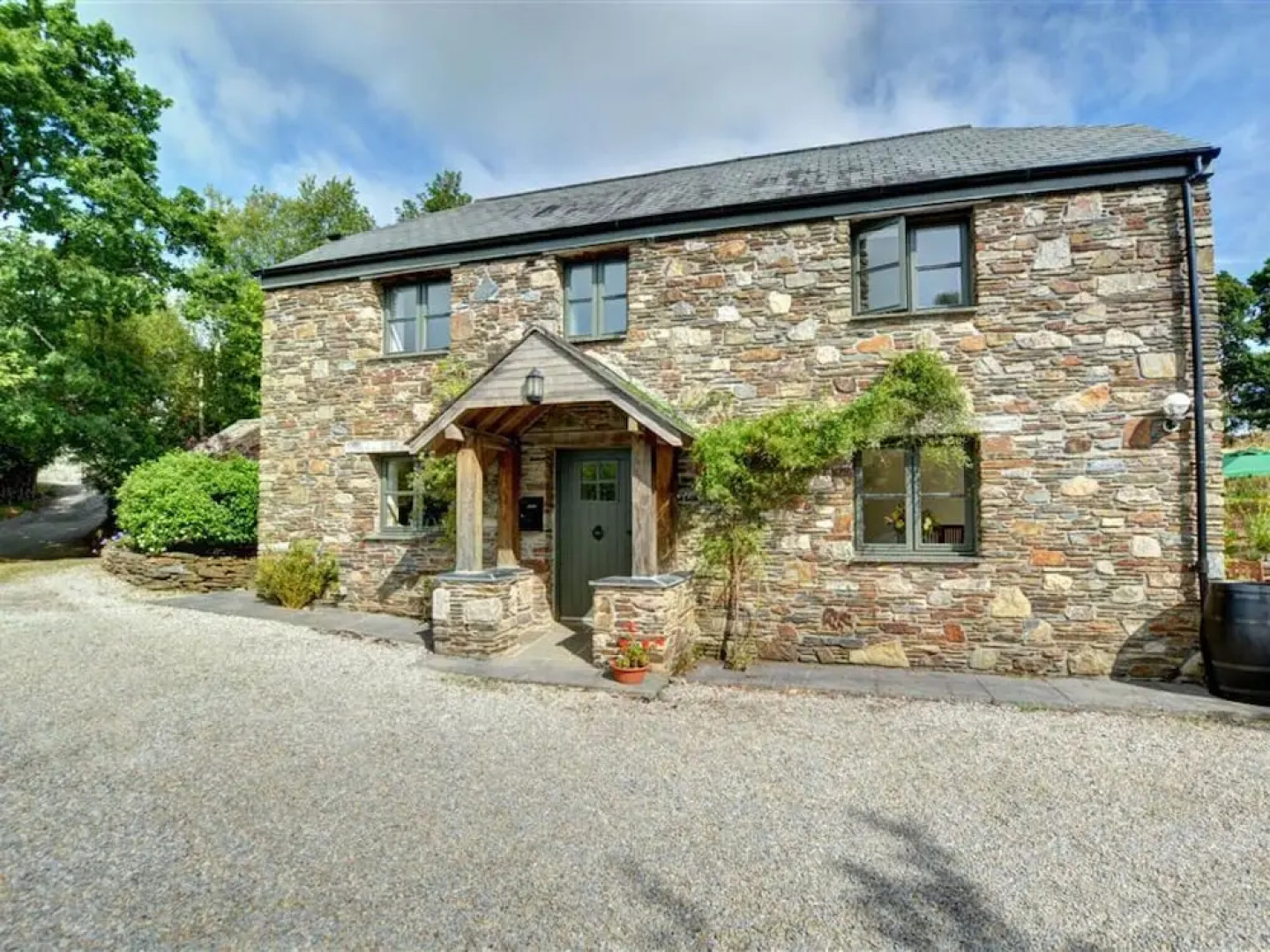 Spacious Natural Stone Holiday Home With Wooden Beams and Authentic Open Fireplace