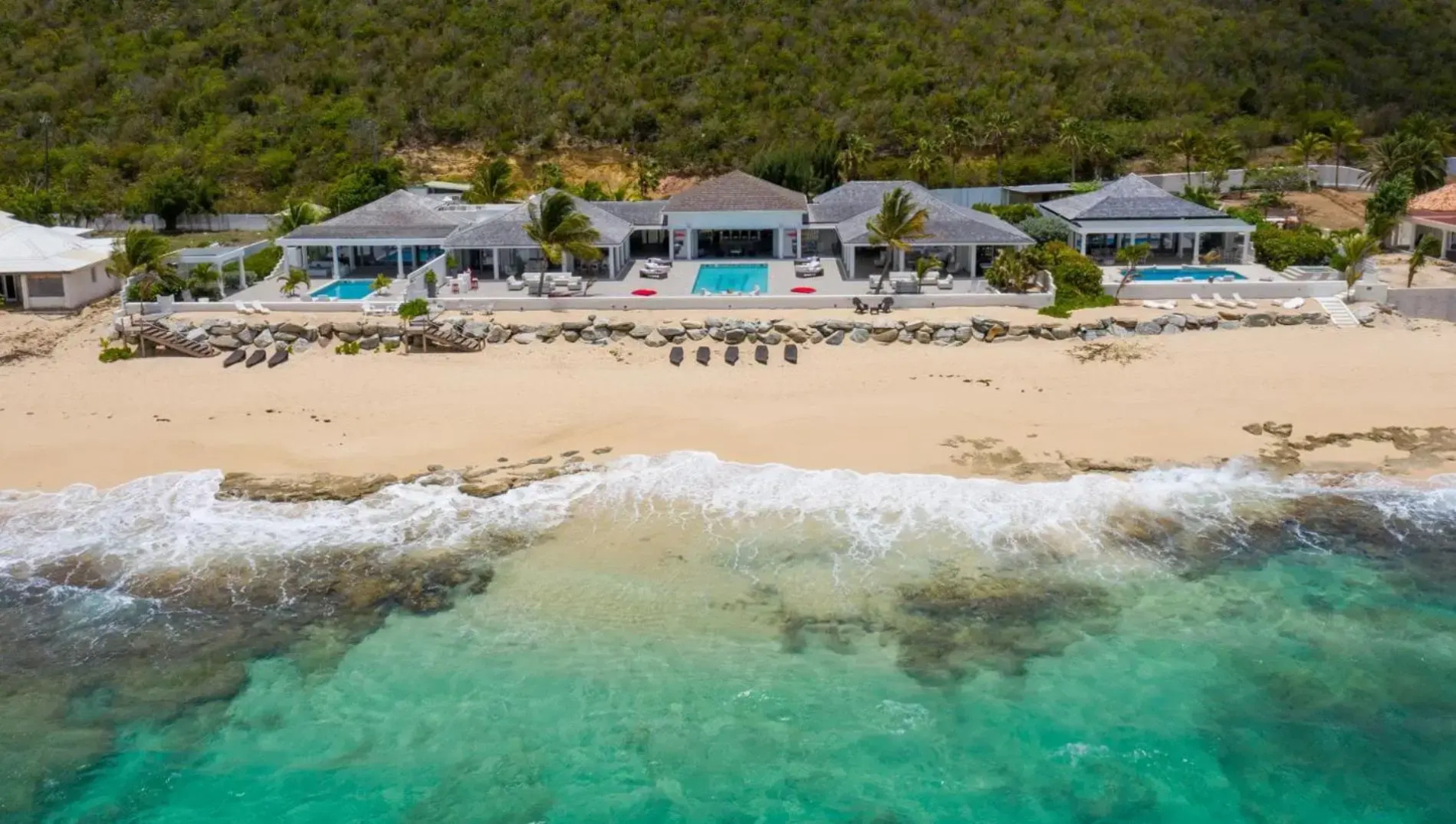 5 BR Luxe Oceanfront Escape for Groups Families Chef Service inkl