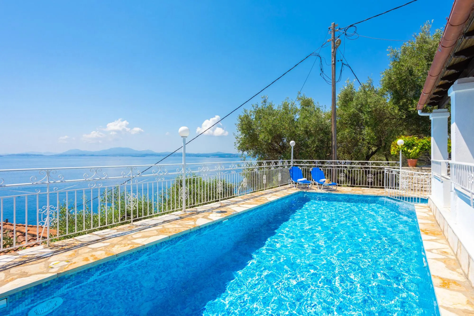 Villa Elia Large Private Pool Walk to Beach Sea Views A C Wifi Car Not Required - 1978