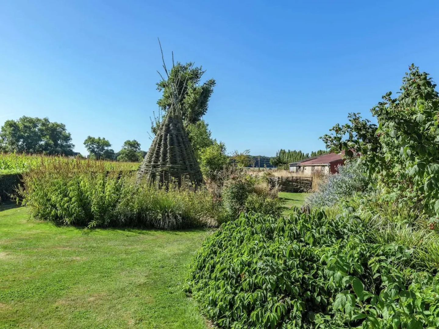 Farmhouse With Fenced Garden