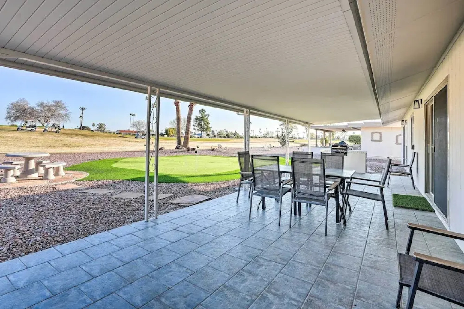 Patio, Grill: Home on Golf Course in Sun City!