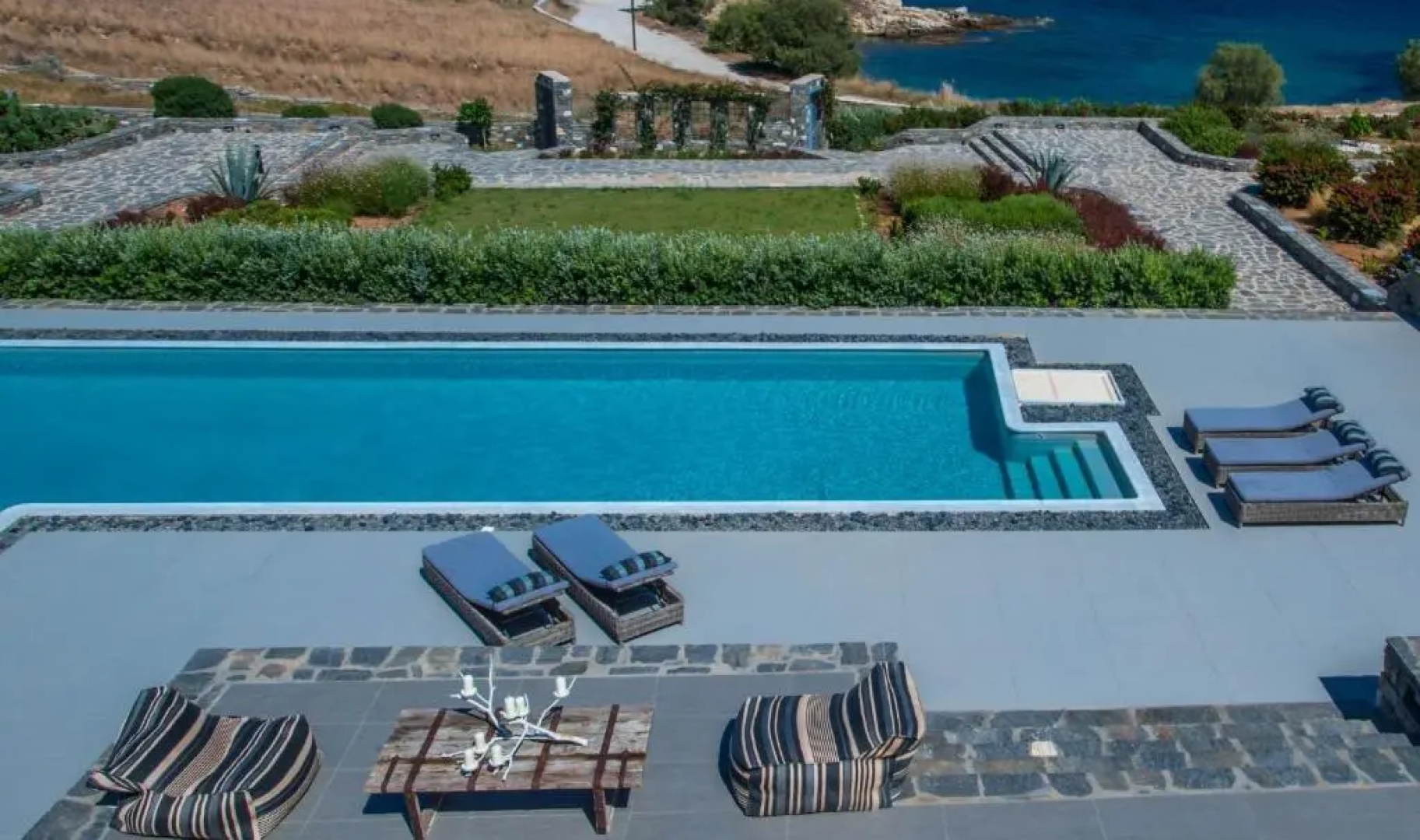 Luxury Paros Villa Sea View Villa Private Pool 4 BDR Tserdakia