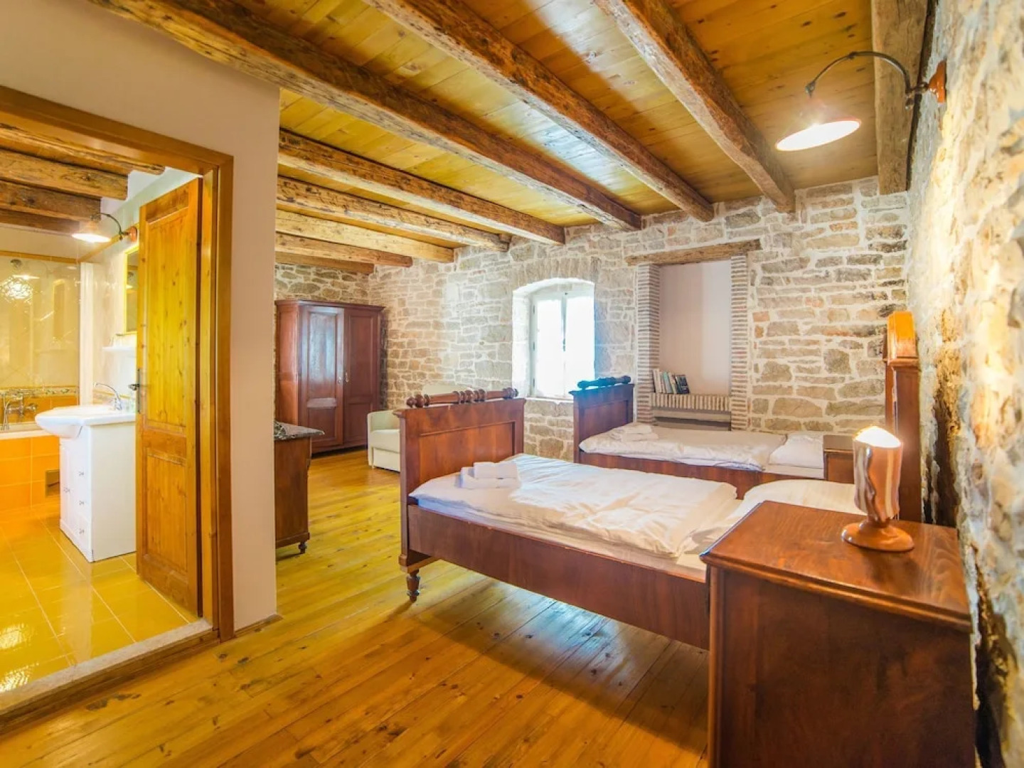 Enchanting villa with beautiful stone architecture