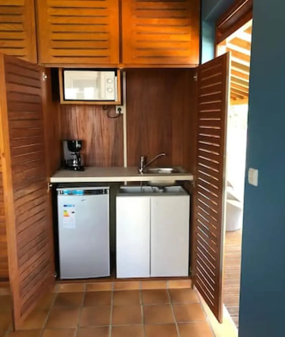 Studio in Gourbeyre, With Wonderful sea View and Furnished Terrace - 6 km From the Beach