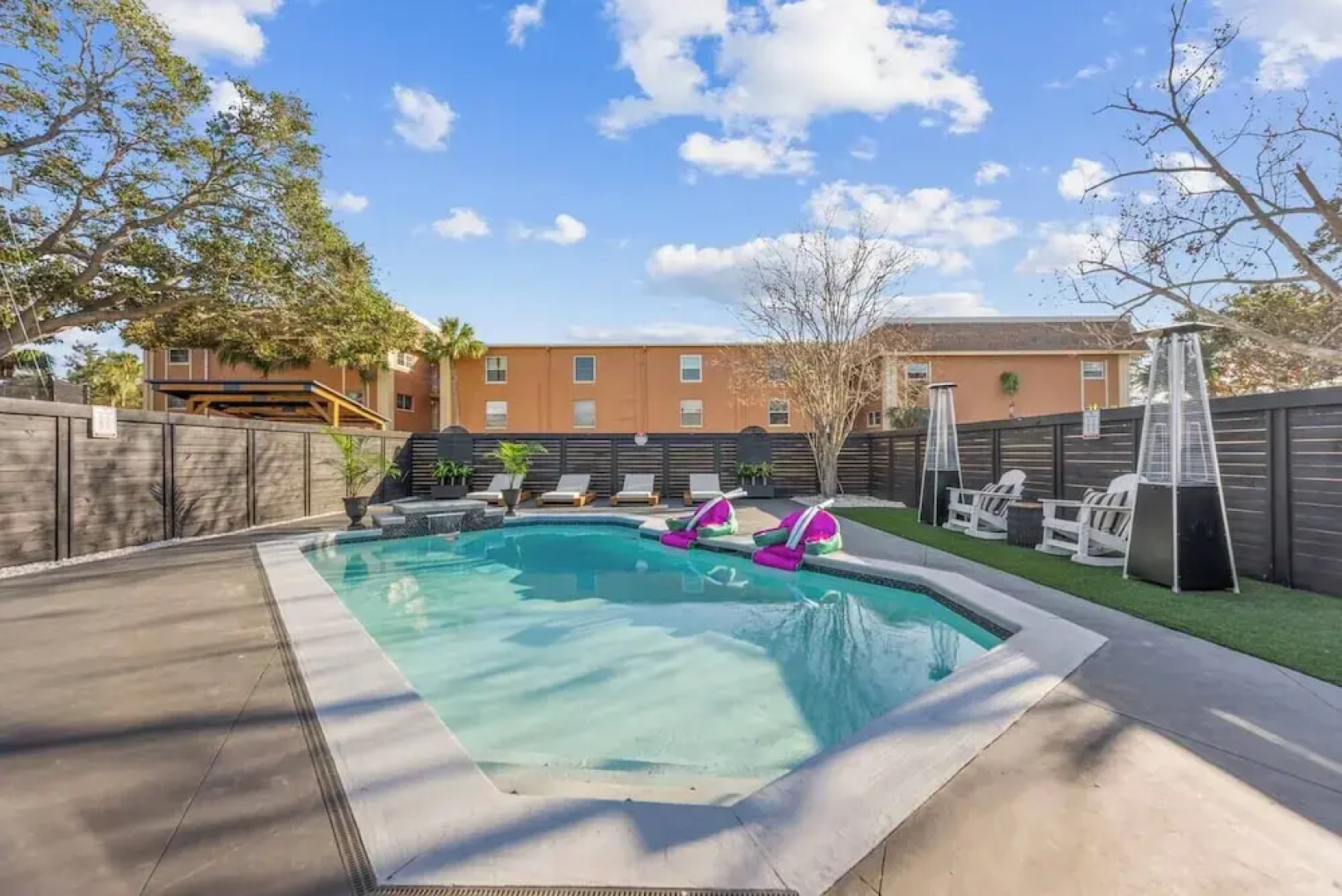 Luxury poolside paradise