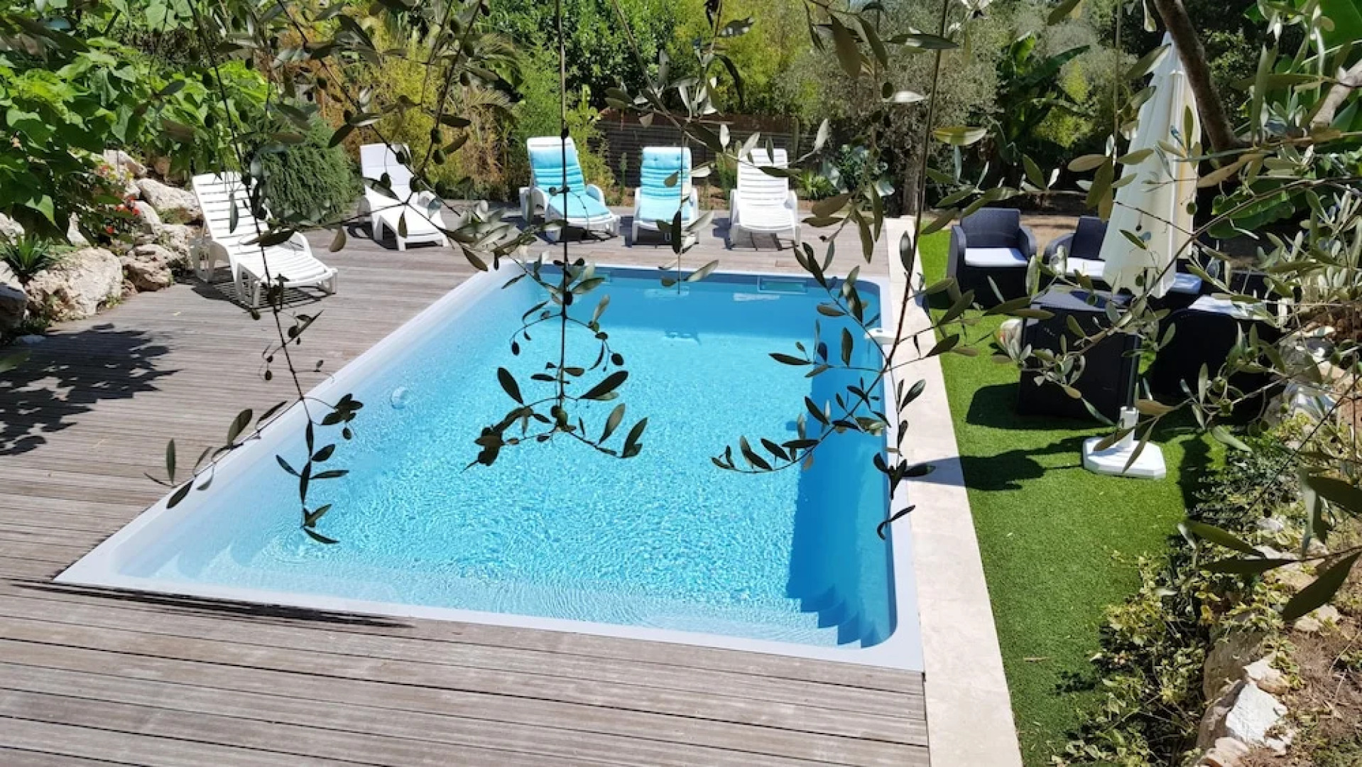 House With 4 Bedrooms in La Gaude, With Wonderful Mountain View, Priva