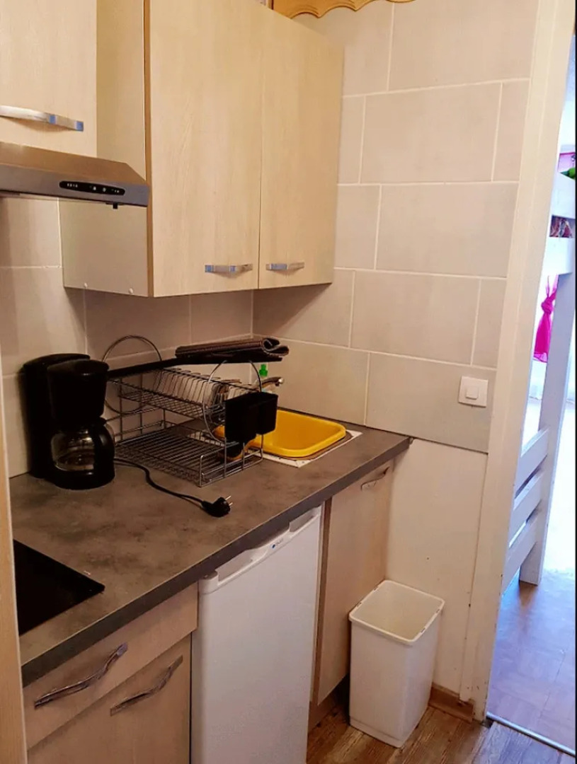 Studio in Vars, With Wonderful Mountain View, Furnished Balcony and Wifi