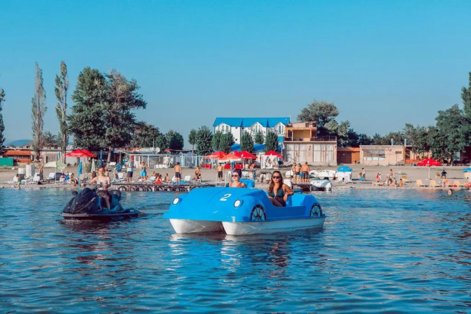 Laguna Villa - Pool, Sauna, Events - at Bazaleti Lake