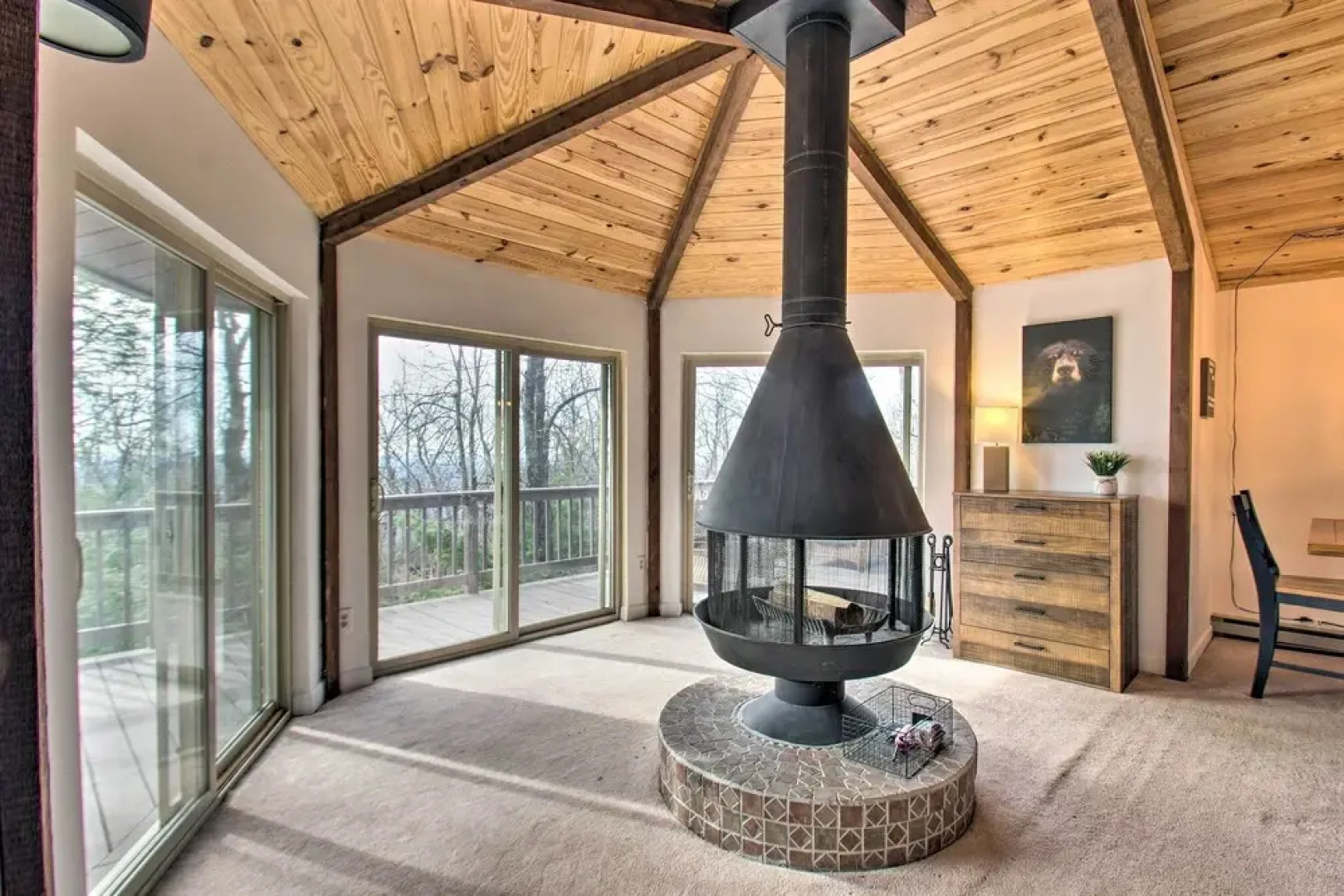 Rustic Getaway With Fireplace - Walk to Slopes!