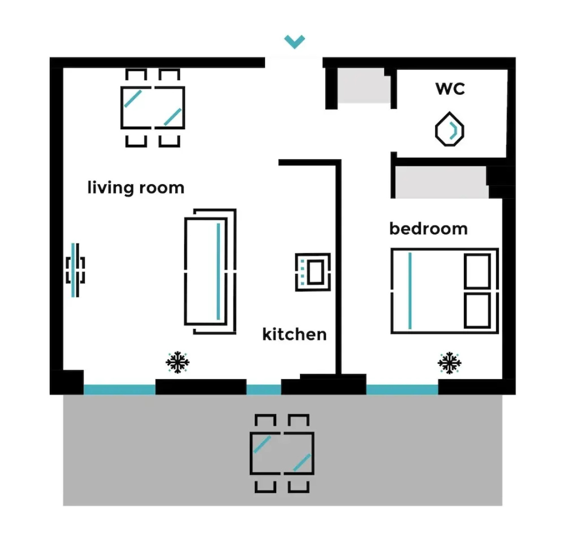 Upstreet Bright 1Bd Apt In Chalandri