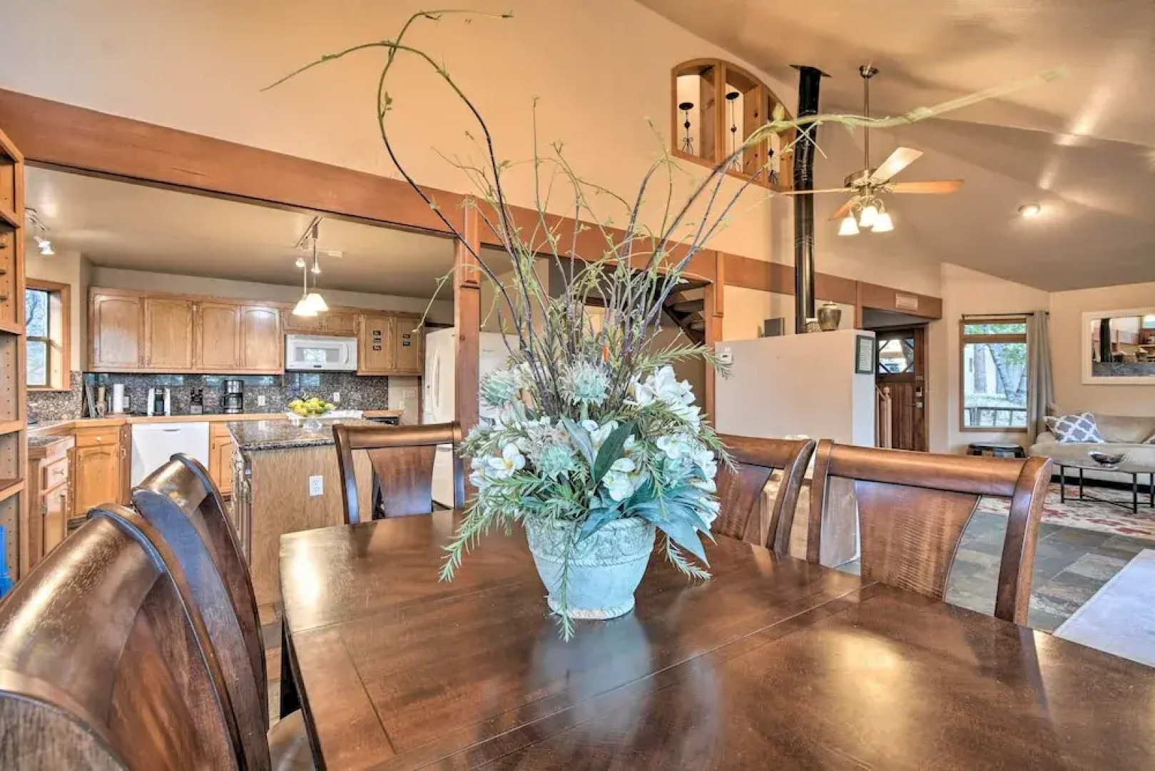 Deck + Grill: Mtn Haven in Stanislaus Nat'l Forest