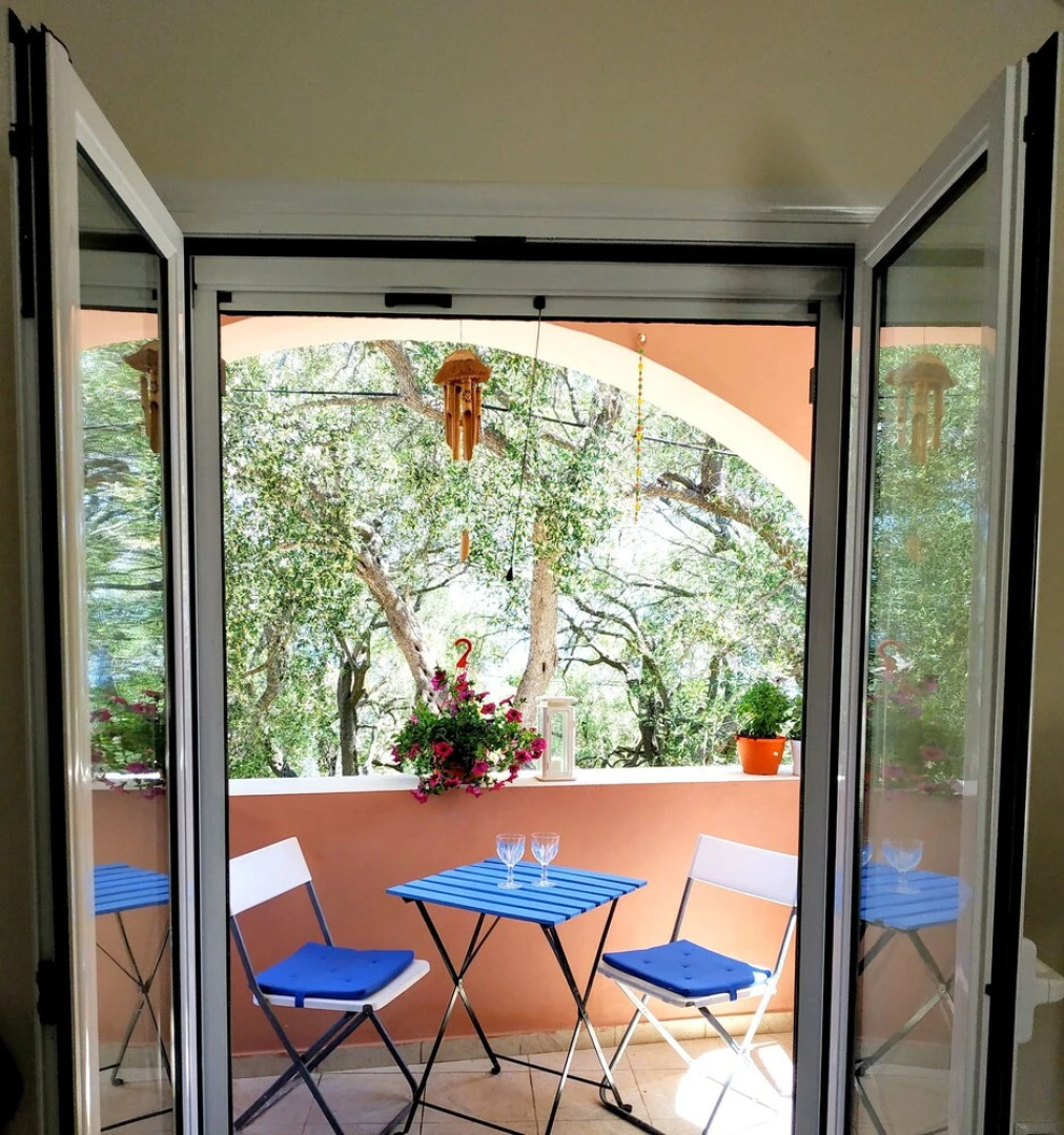 Studio in Lakka, With Wonderful sea View, Shared Pool and Furnished Terrace Near the Beach