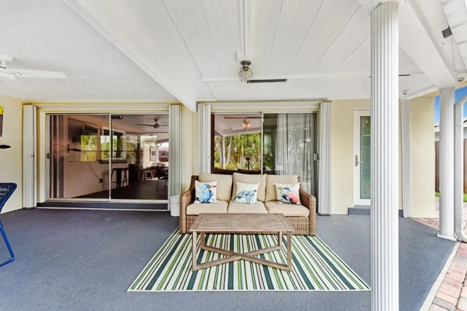 Private pool and canal home with Office space