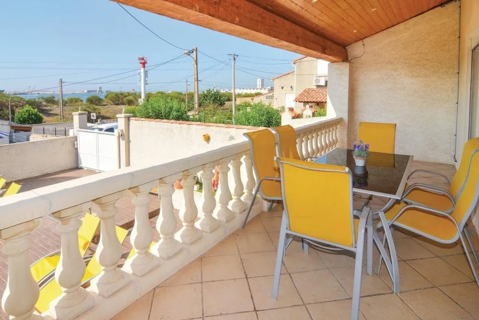 Apartment With 3 Bedrooms in Port-de-bouc, With Wonderful sea View, Shared Pool and Furnished Terrace - 5 km From the Beach
