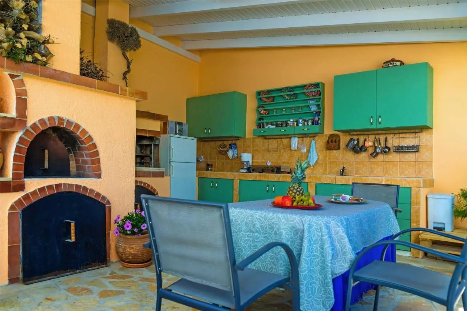 BBQ-Backyard -of Amoudara-Full Kitchen-Parking-4