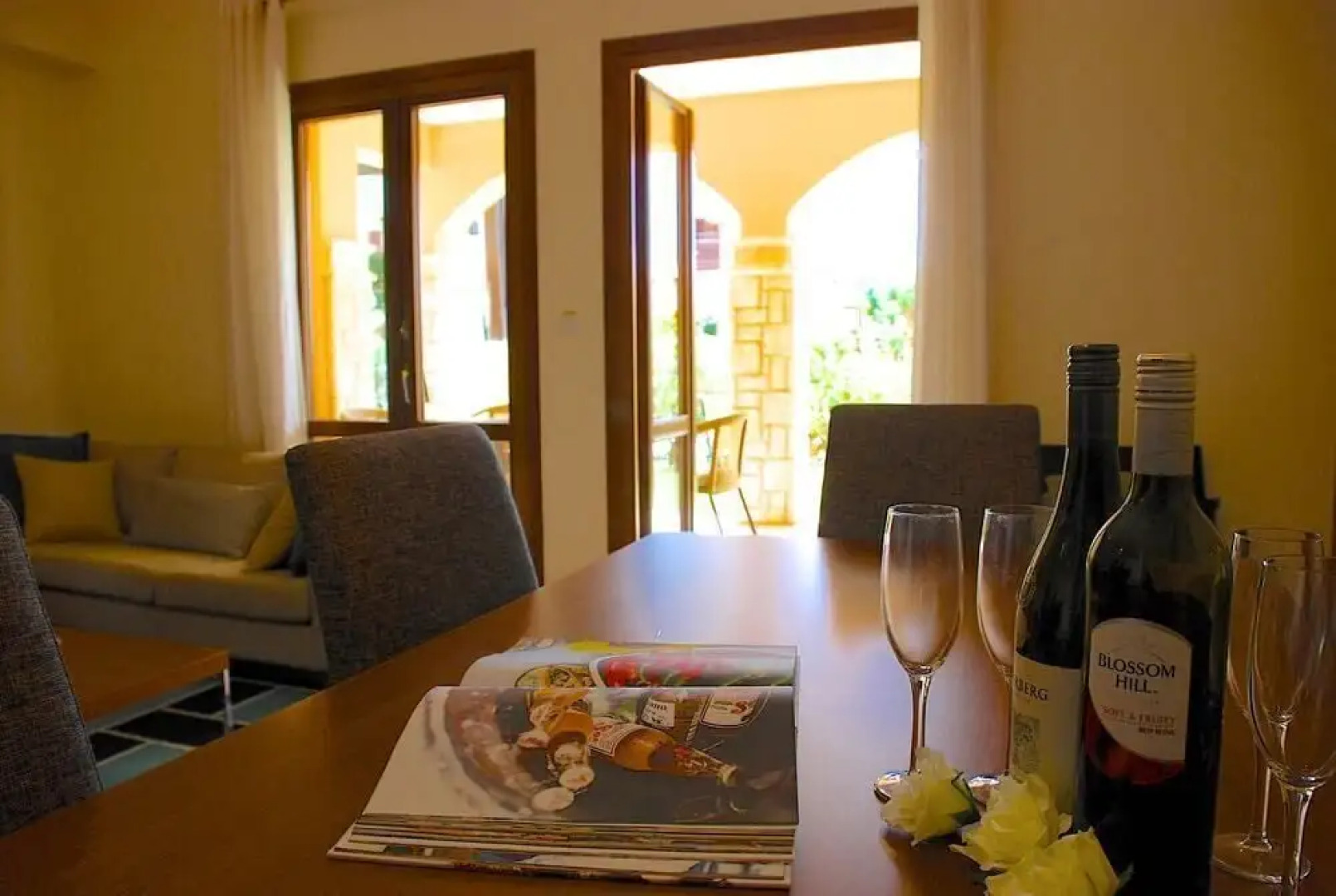 Charming 2 bedroom ground floor apartment 'CB01' - with private garden, communal pool and resort facilities, Theseus Village on Aphrodite Hill