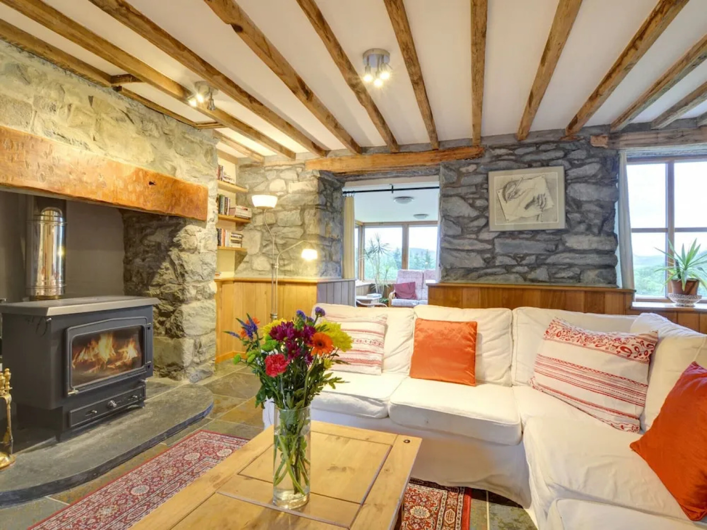 Spacious Holiday Home in Ganllwyd near River