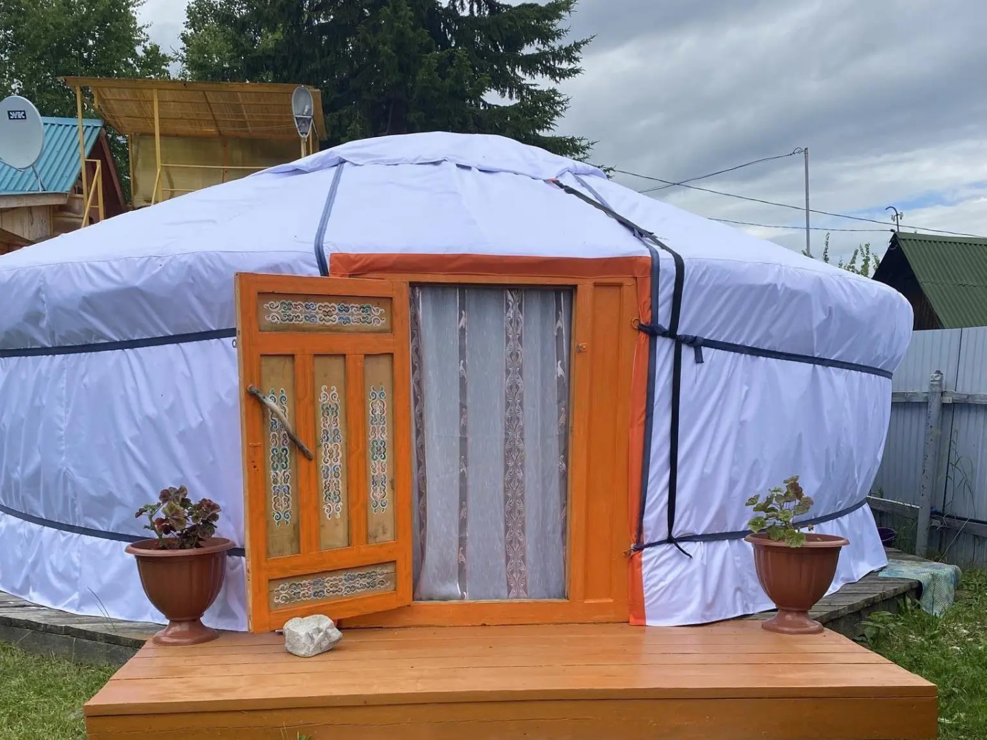 Yurt camping