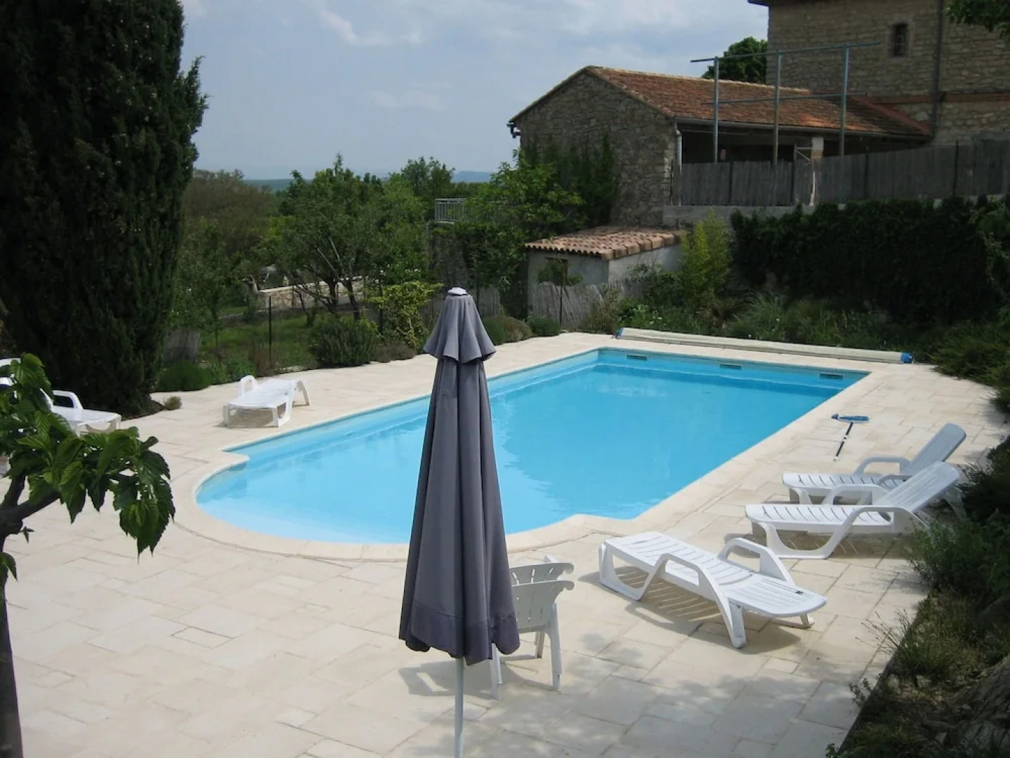 3 Cottages Around a Swimming Pool in a Small Village