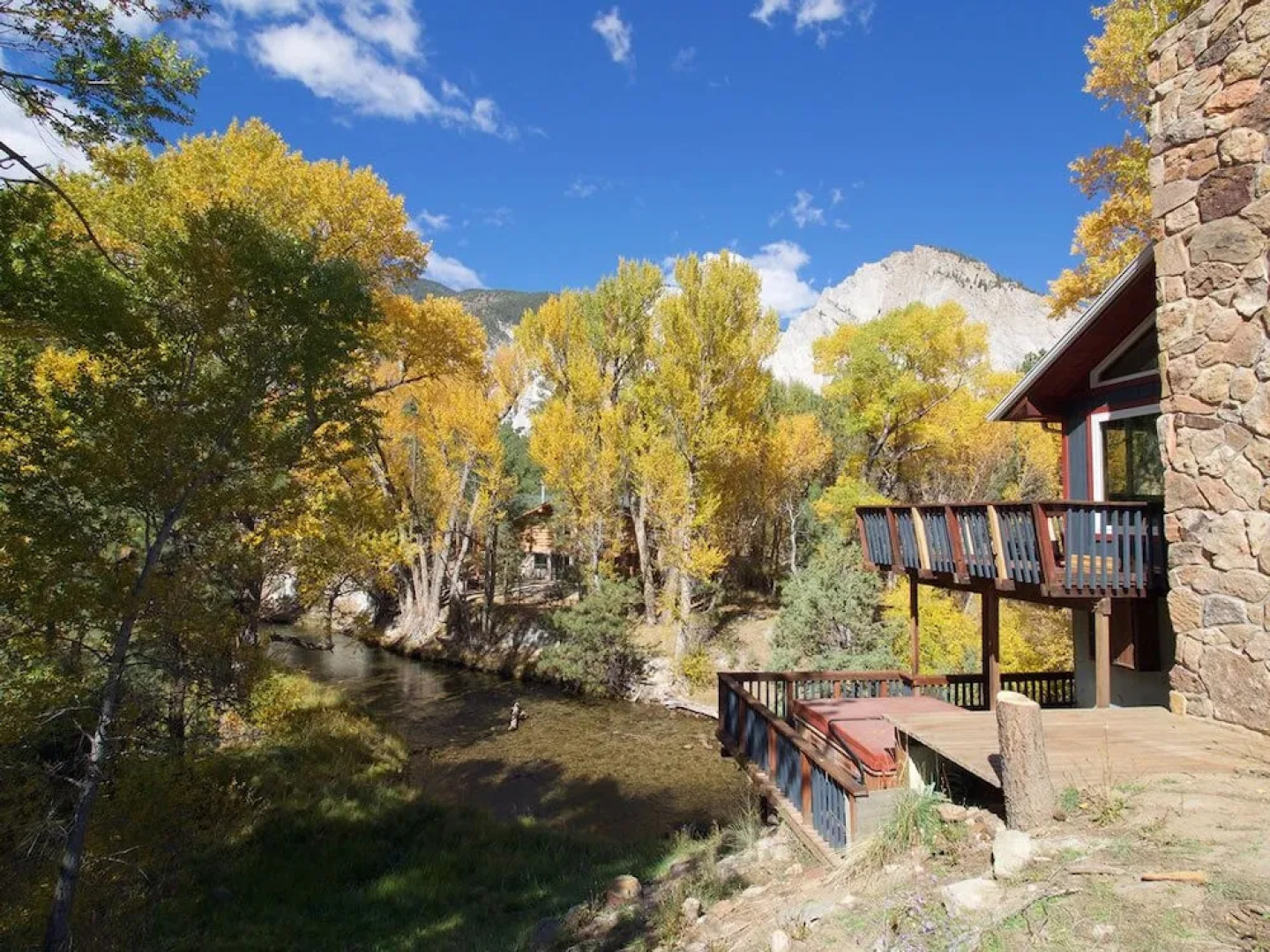 Rippling Waters- 4 Bedroom With hot tub on Chalk Creek 4 Bedrooms 2 Ba