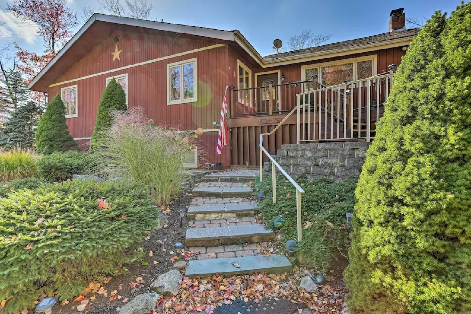 Ski, Swim & Relax: Waterfront Haven on Pines Lake!