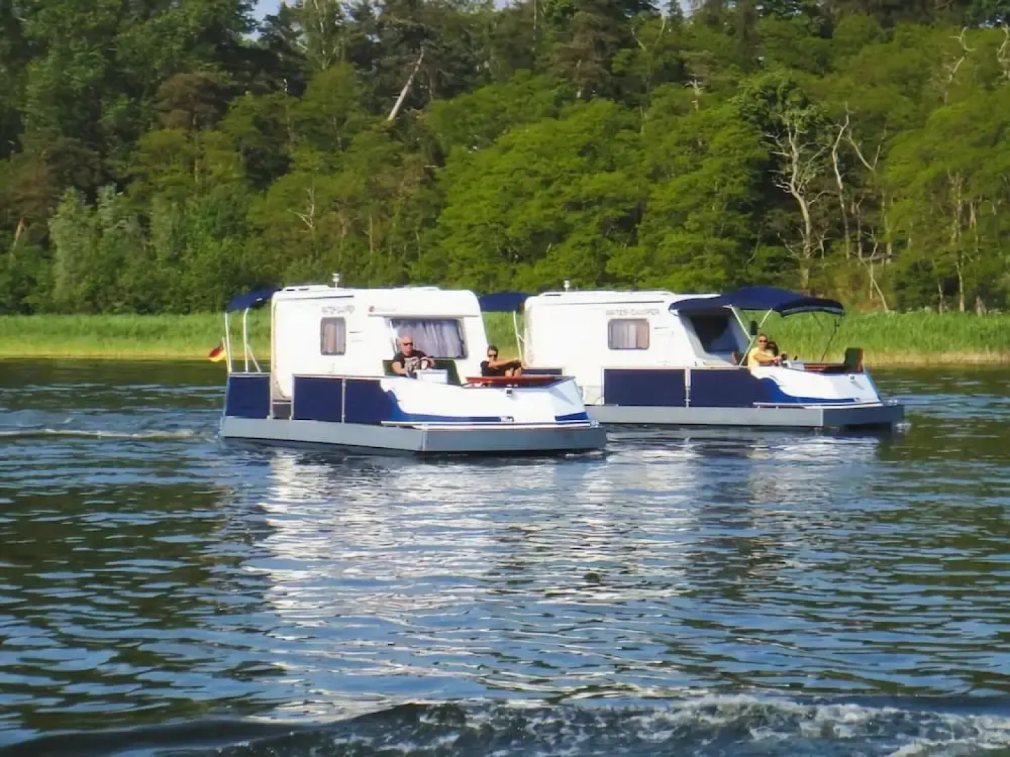 Houseboat on the Peene, Demmin