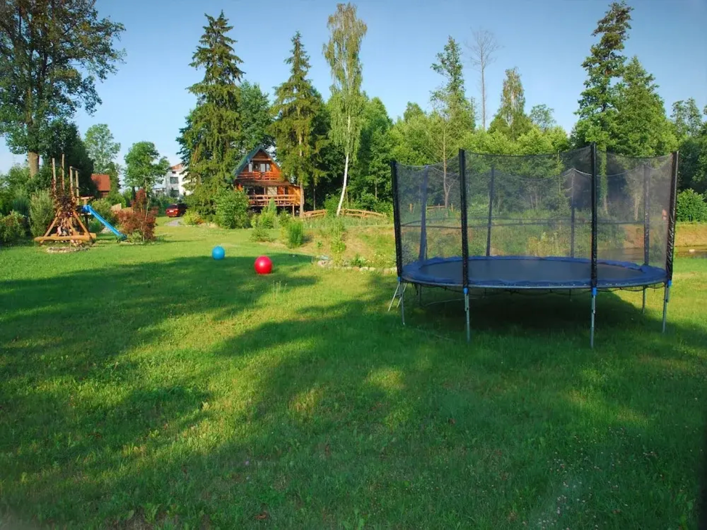 Rustic Riverside Cabin in Forest