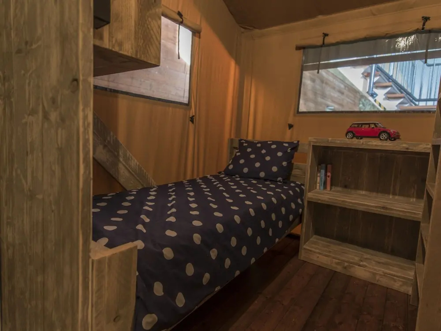 Tent Lodge With Sanitary Facilities at the Bedafse Bergen - Campsite