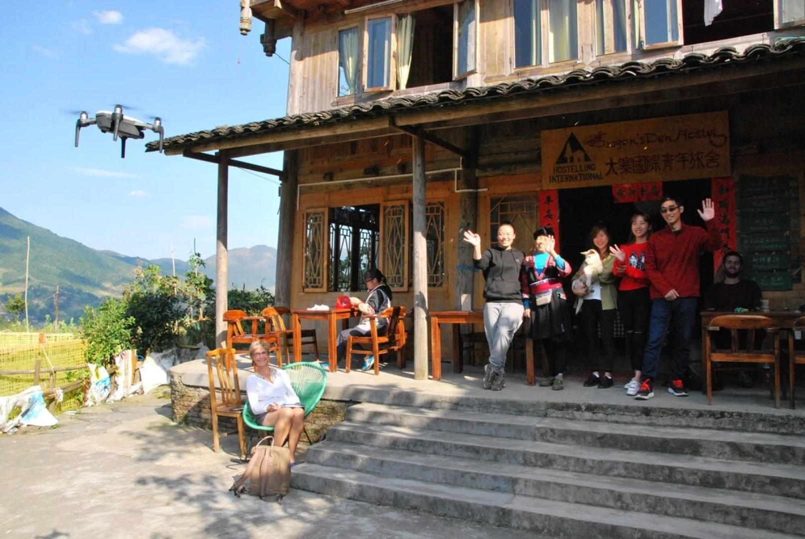 Dragon's Den Hostel in Longji Rice Terraces