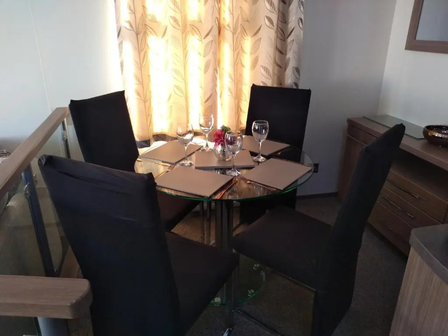 E3 is a 2 Bedroom 6 berth Lodge on Whitehouse Leisure Park in Towyn near Rhyl with Free WiFi, decking and private parking space