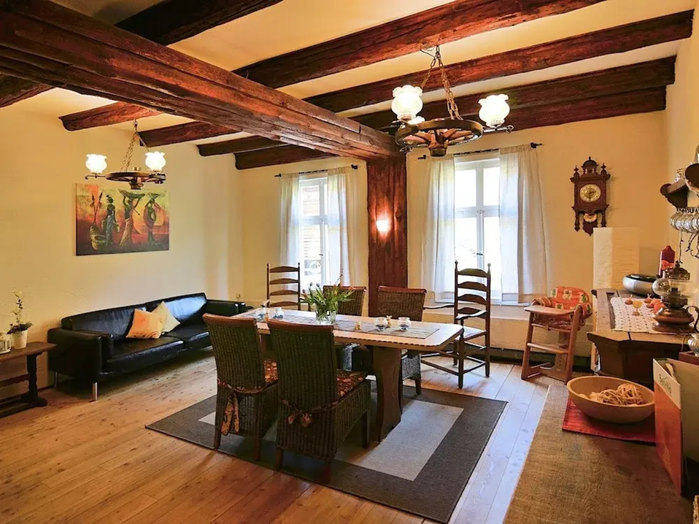 Gorgeous timbered farmhouse in the Sauerland with garden, fireplace and bar