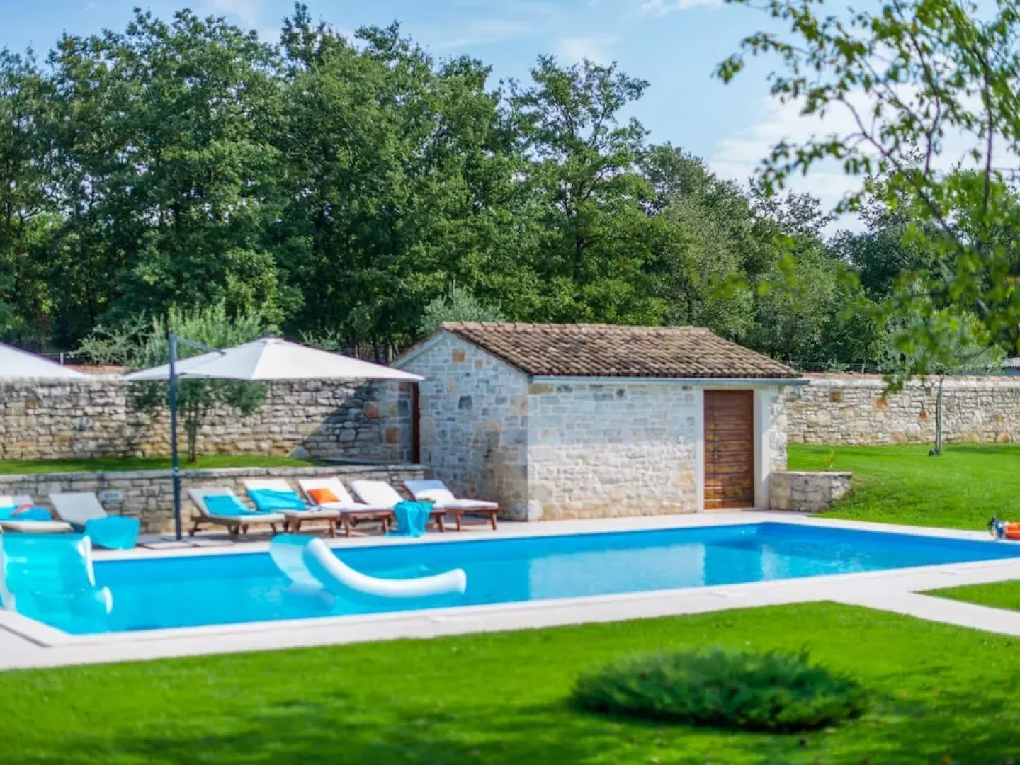 Enchanting villa with beautiful stone architecture