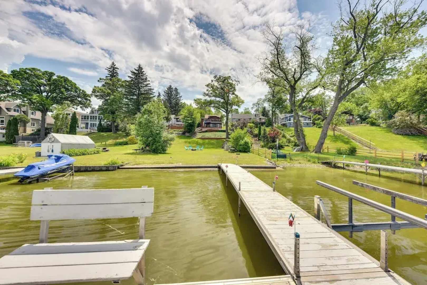 Waterfront Fox Lake Vacation Rental w/ Fire Pit!