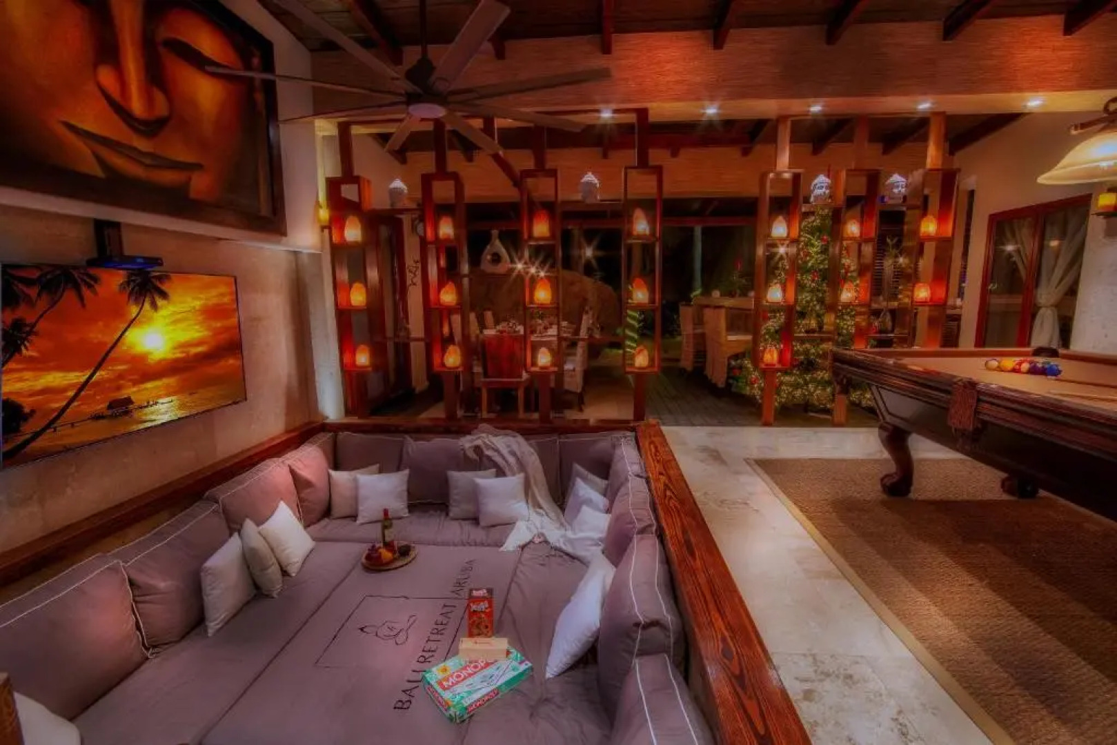 Bali Retreat Aruba -2 Pools,Cinema,Yoga,Cave