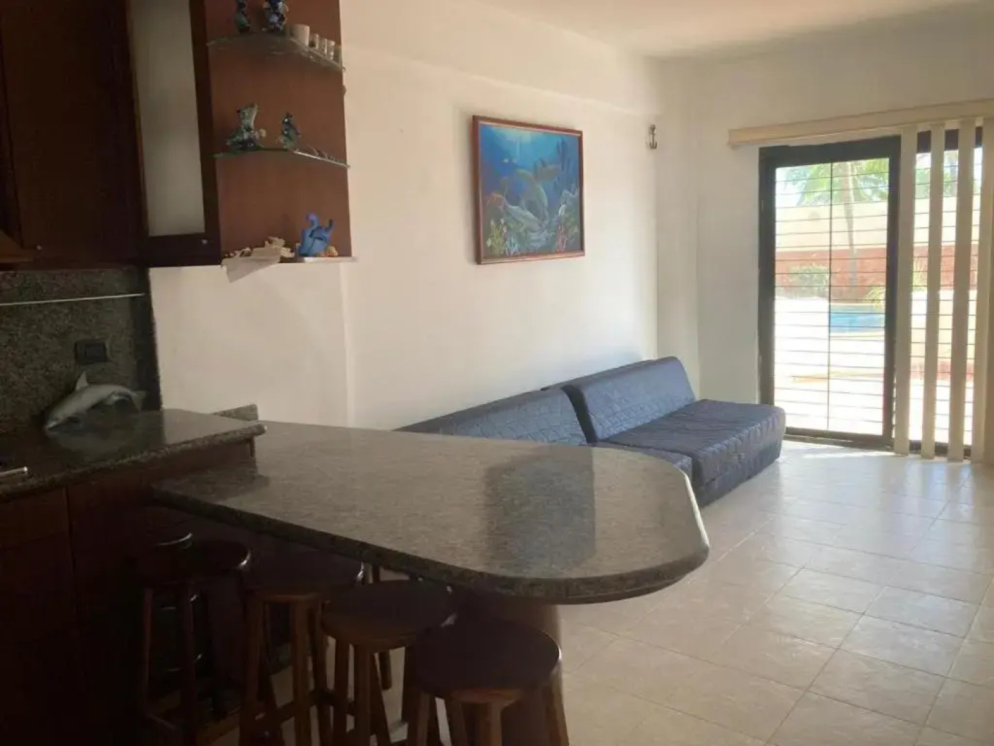 Apartamento vacacional frente al mar.