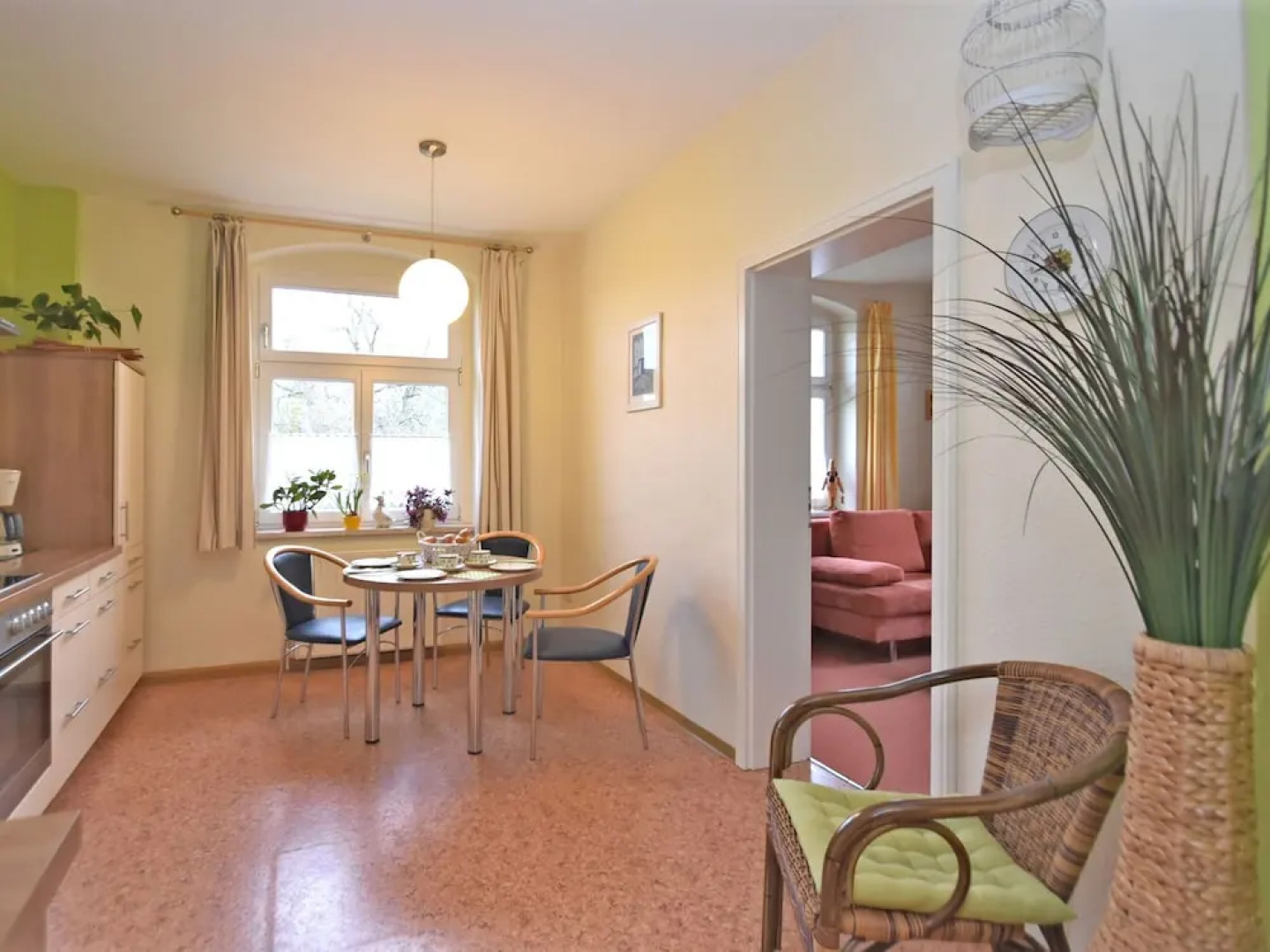 Apartment in Mülsen With Balcony, Heating, Garden Furniture