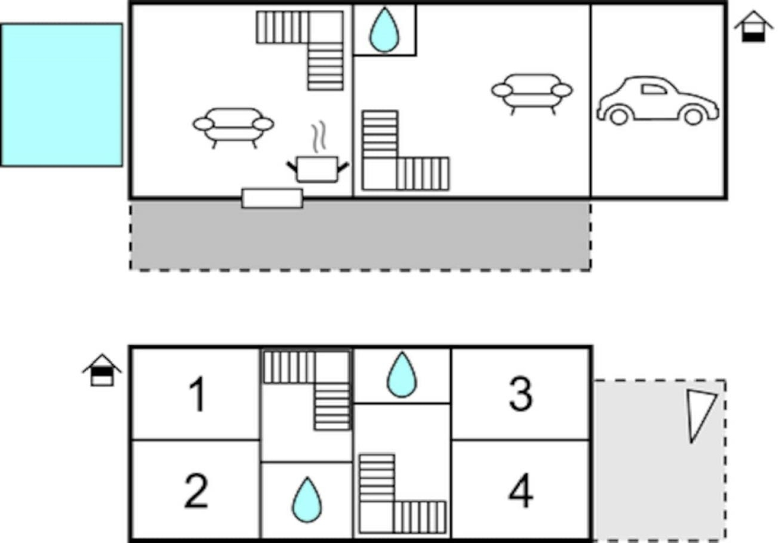 Holiday house Niksi - with pool: Skrip, Island Brac