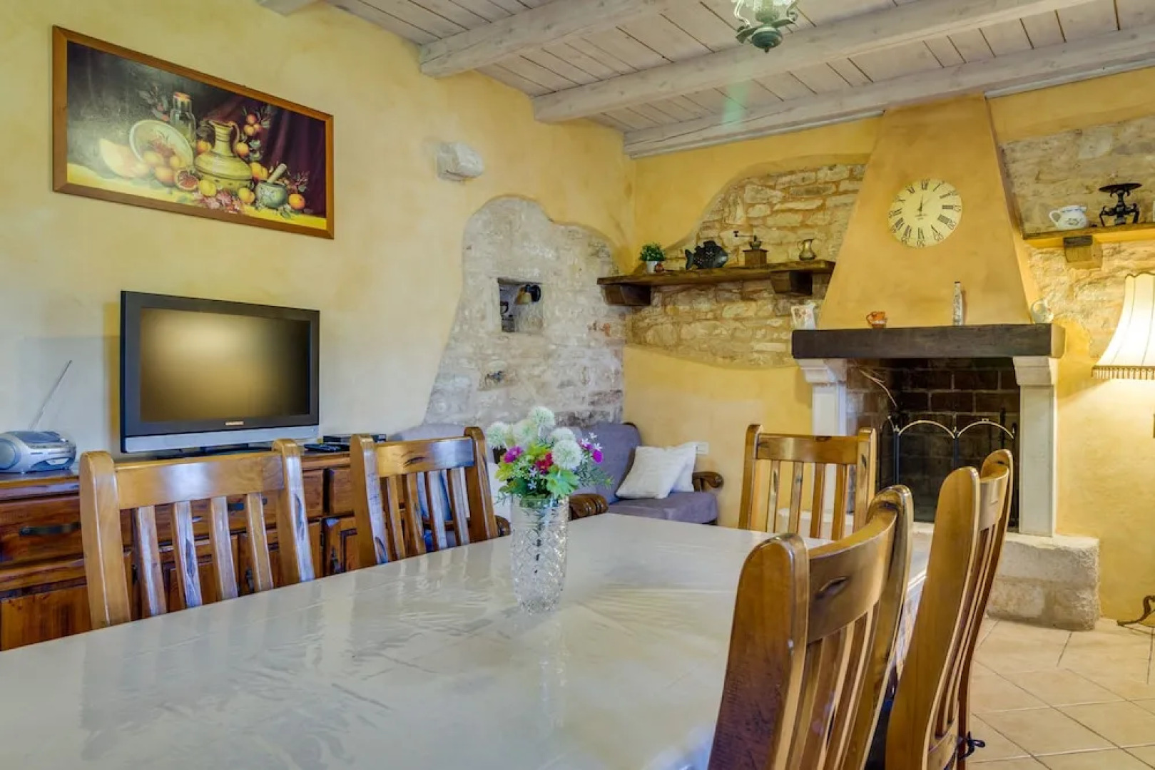 Especially charm stone house with a pool