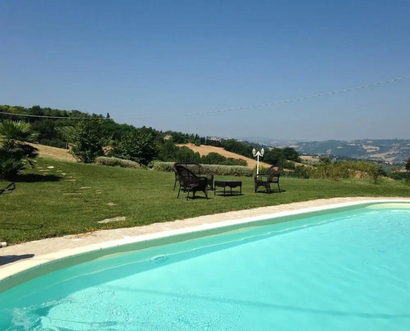 House With one Bedroom in Montelabbate, With Wonderful sea View, Private Pool, Enclosed Garden