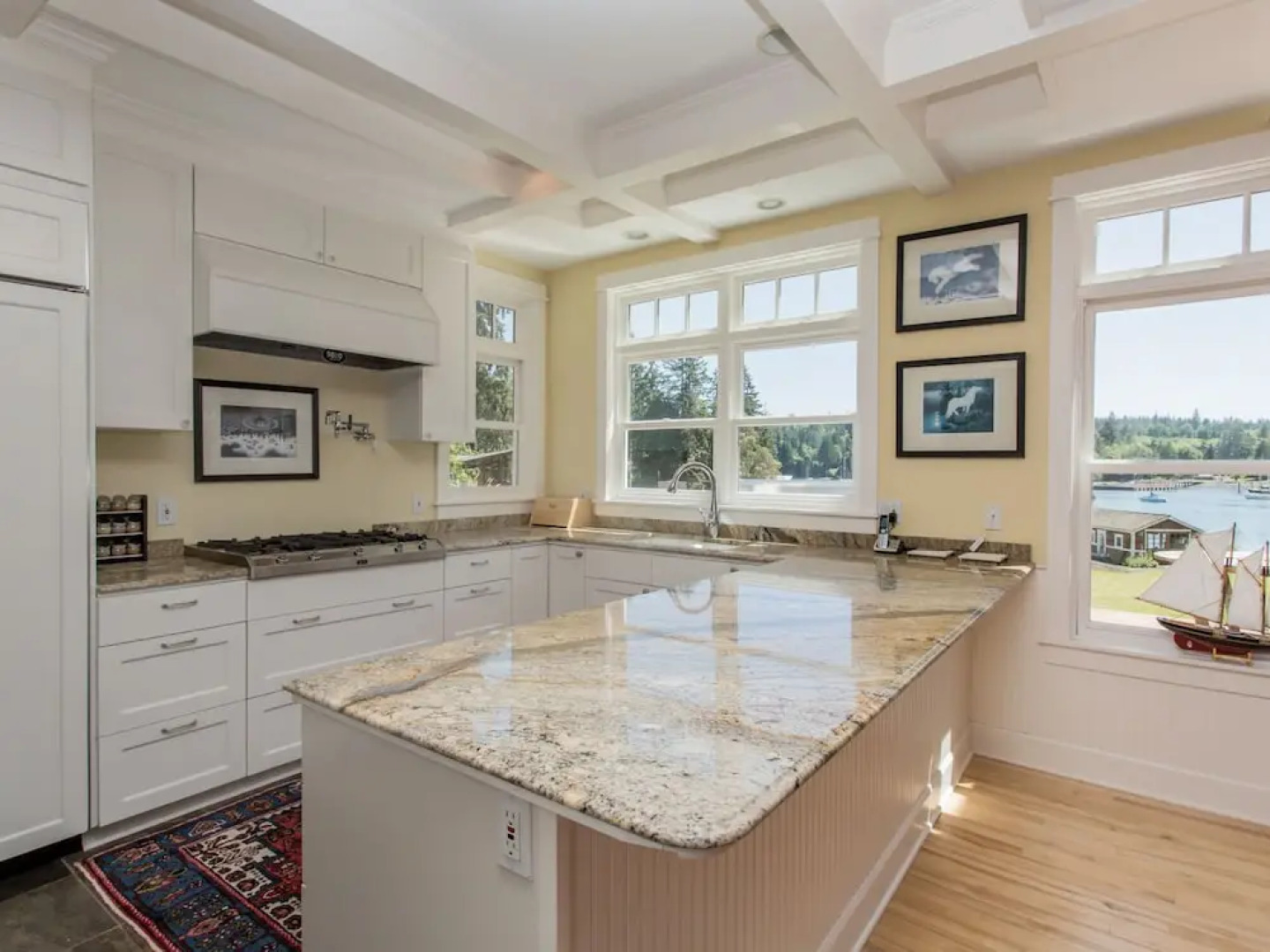 Bainbridge Island Beach and Dock by RedAwning