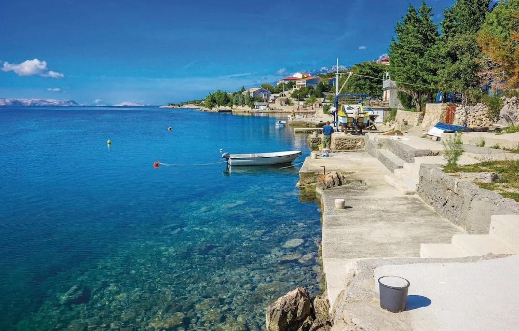 Awesome Home in Baric Draga With Wifi and 1 Bedrooms